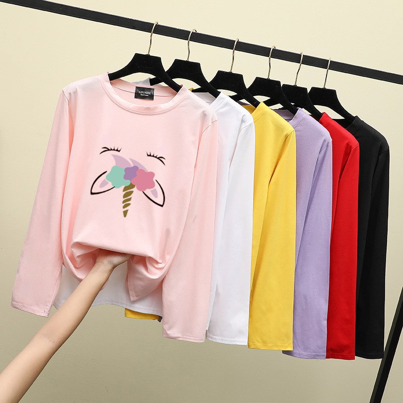 Swin Ready Stock Women Korean Oversized Tee Casual Baju  