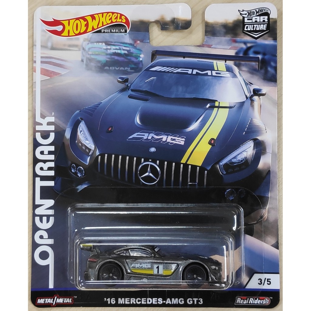 Hot Wheels Premium 16 Mercedes Amg Gt3 [car Culture Open Track