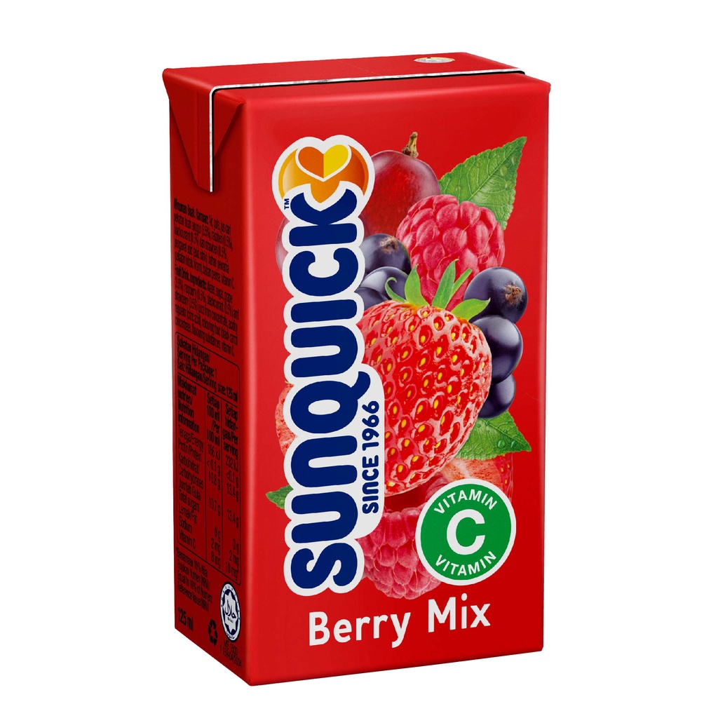 Sunquick Fruit Drink Mixed Berries (125ml) Shopee Malaysia