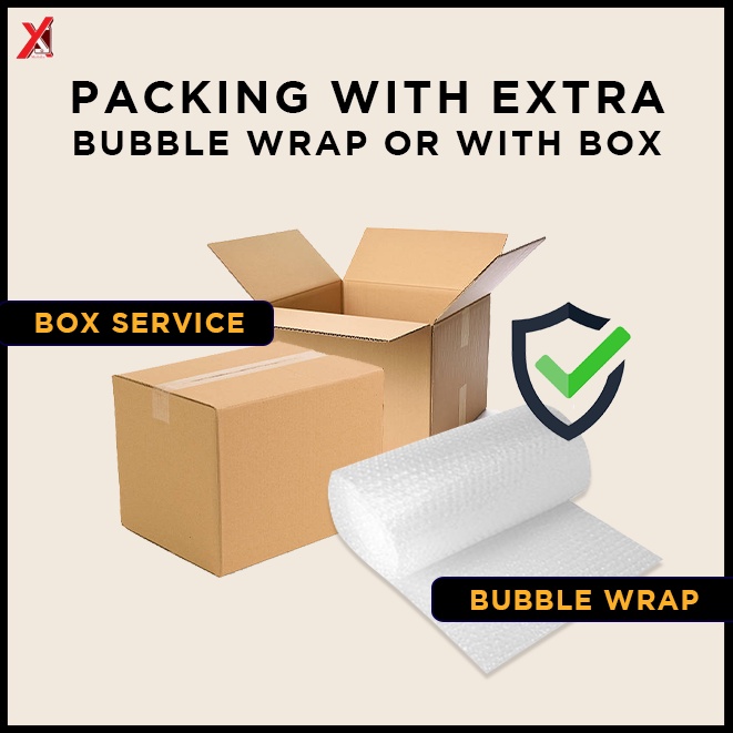 EXTRA PACKING SERVICE (BUBBLE WRAP , PACKING BOX) Shopee Malaysia