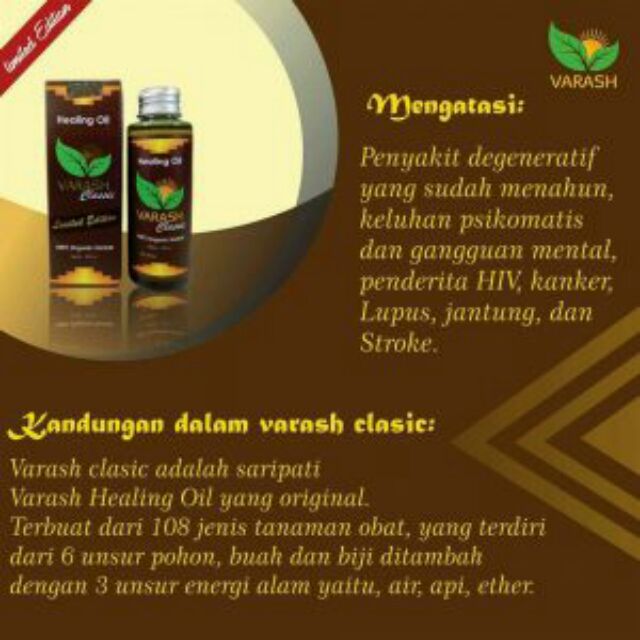 Gift Varash Healing Oil 100ml Classic Malaysia