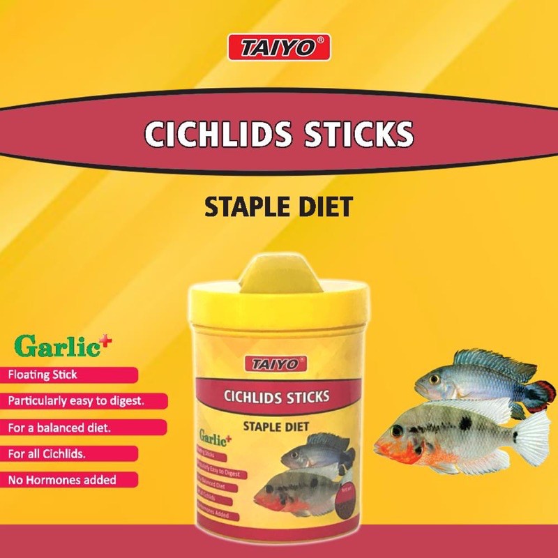 TAIYO Cichlids Sticks Fish Food Makanan