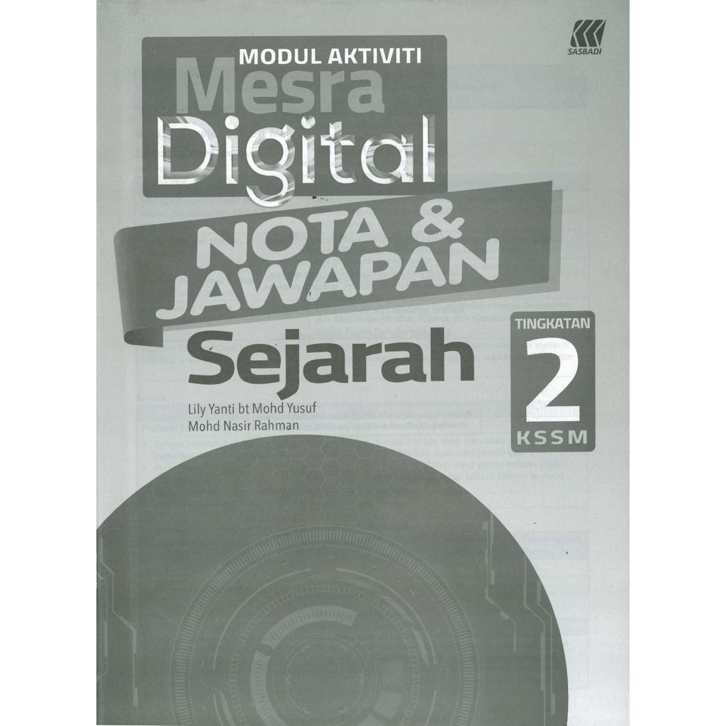 St Sasbadi Buku Latihan Modul Aktiviti Mesra Digital Kssm 2021 Sejarah Tingkatan 2 Shopee Malaysia