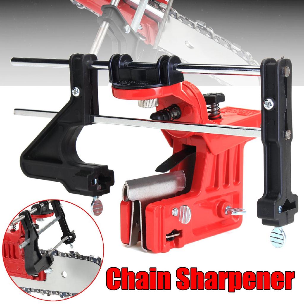 Big Chain Sharpener Grinder Bar Mounted Filing Guide Chainsaw Clamp