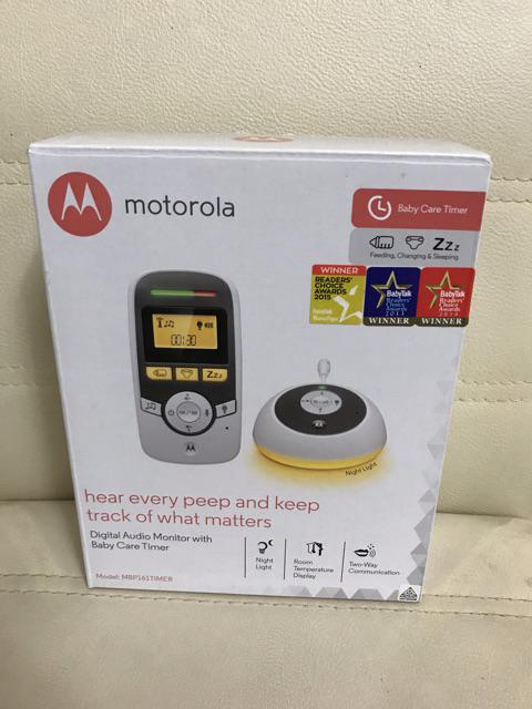 motorola mbp161 timer audio baby monitor