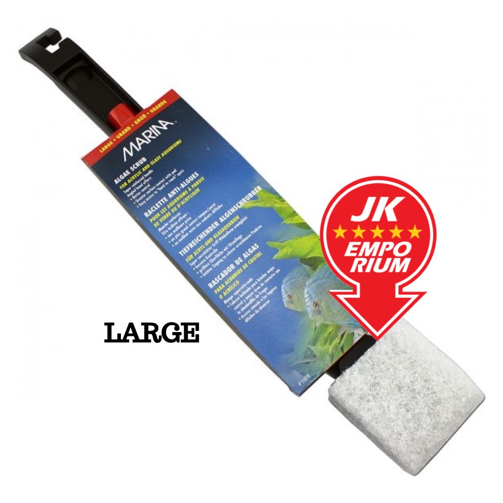 Marina Algae Scrub Large Size Aquarium Glass Cleaner Shopee Malaysia