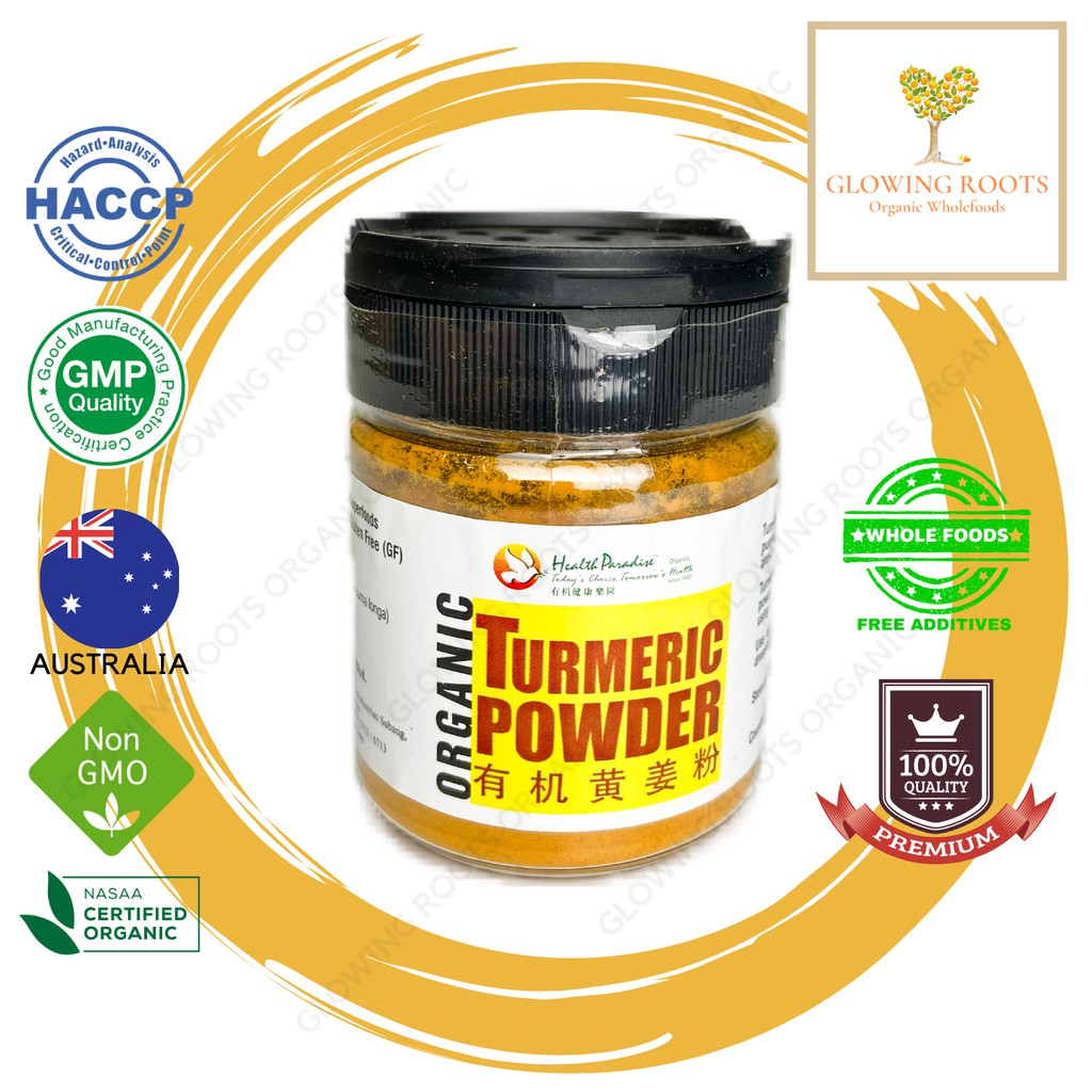 Health Paradise Organic Turmeric Powder Serbuk Kunyit 100g Certified Organic Shopee Malaysia 1527