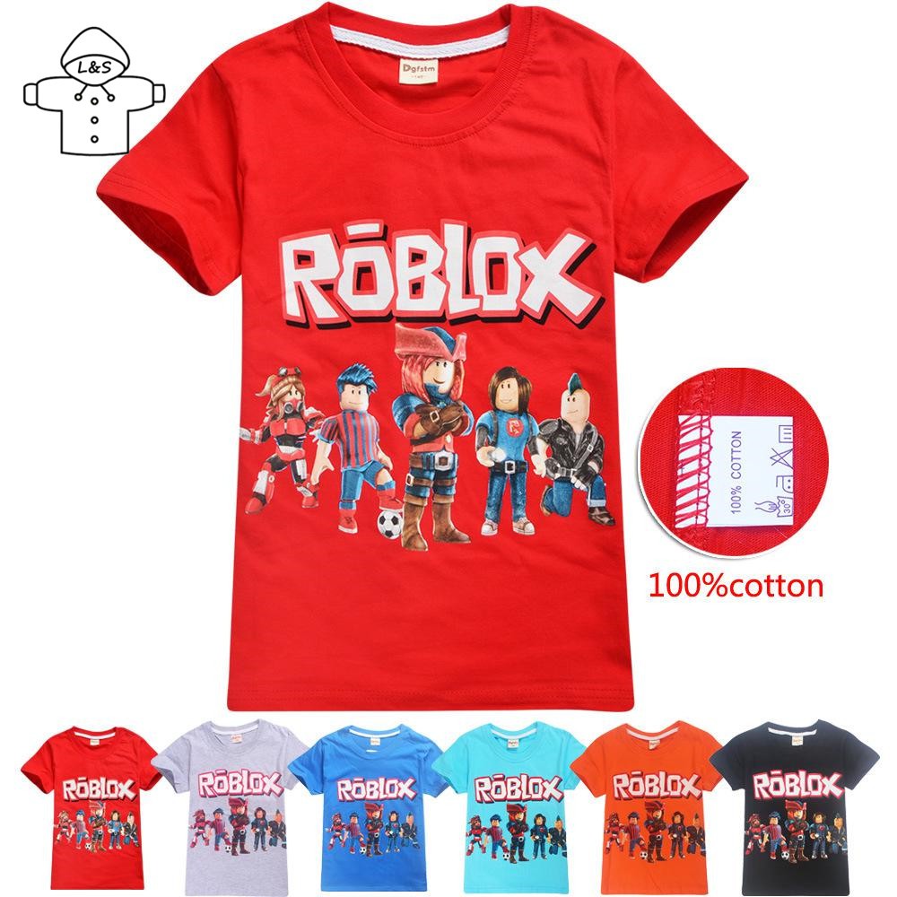 L S Children T Shirt Roblox Summer Cotton Short Sleeve Shopee Malaysia - camisa t shirt roblox