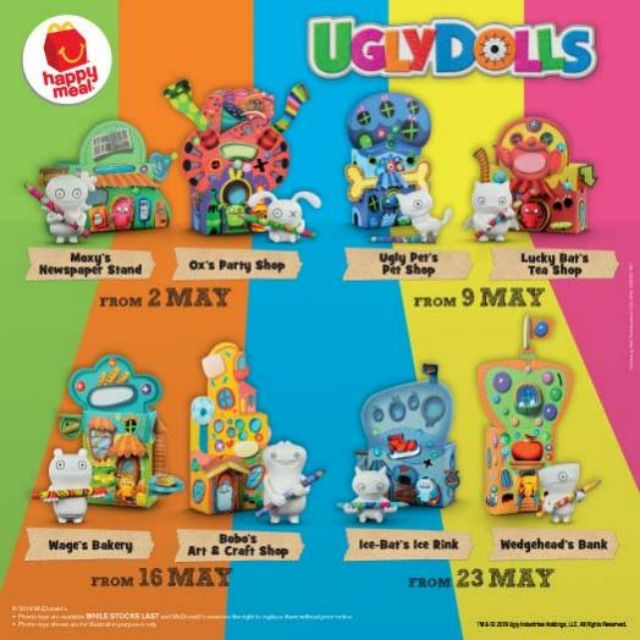 ugly dolls mcdonalds toys 2019