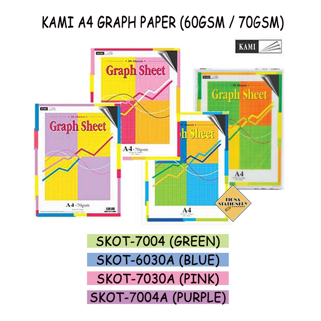 Kami A4 Graph Paper (60gsm / 70gsm) Shopee Malaysia