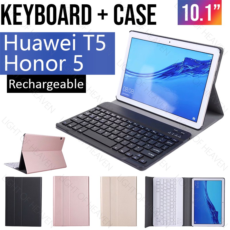 For Huawei Mediapad T5 M5 M6 Lite Honor Pad 5 10 1 V6 10 4 Matepad Pro 10 4 10 8 5g Bluetooth Keyboard Leather Case Cover Shopee Malaysia