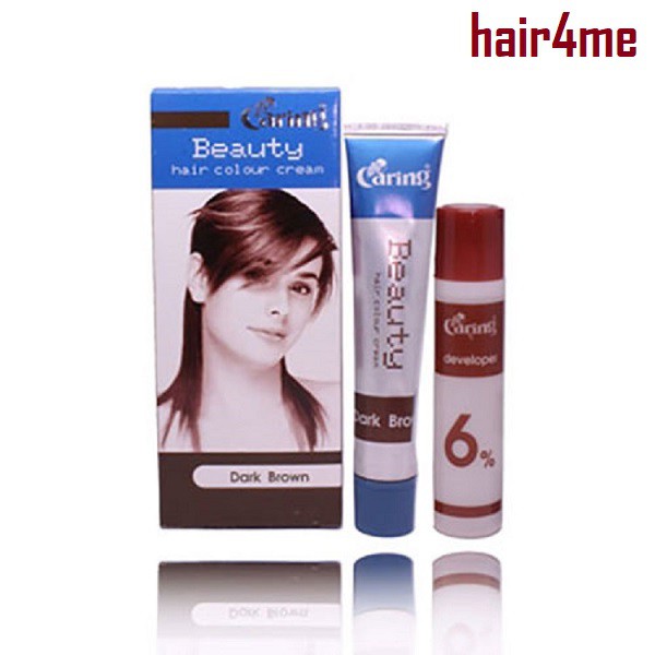 Caring Beauty Dark Brown Hair Colour Cream 50ml | Shopee Malaysia