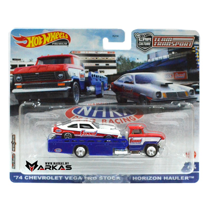 HOT WHEELS CARS 1/64 FLF56-956M TEAM TRANSPORT AST - 74 CHEVROLET VEGA ...