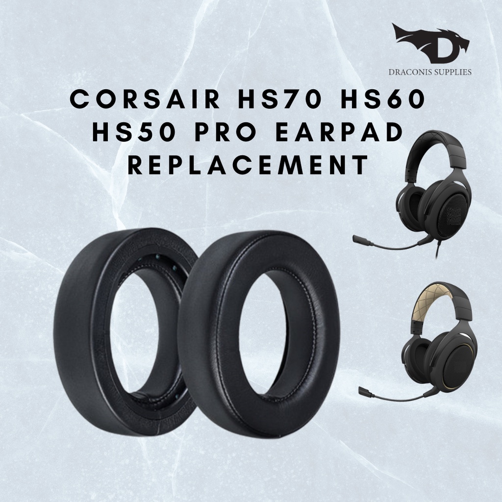 Replacement Earpads Cushion Ear Pads Pillow for Corsair HS50 HS50 Headphones 