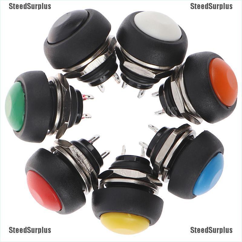 2Pcs 2Pin Switch Waterproof Momentary Push Button Switch Reset Non-locking 12mm 2Pcs 2Pin Switch Waterproof Momentary Push Button Switch Reset Non-locking 12mm