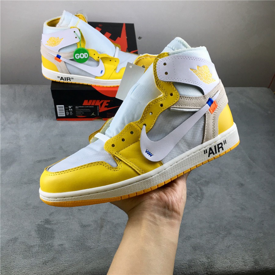 jordan 1 off white yellow