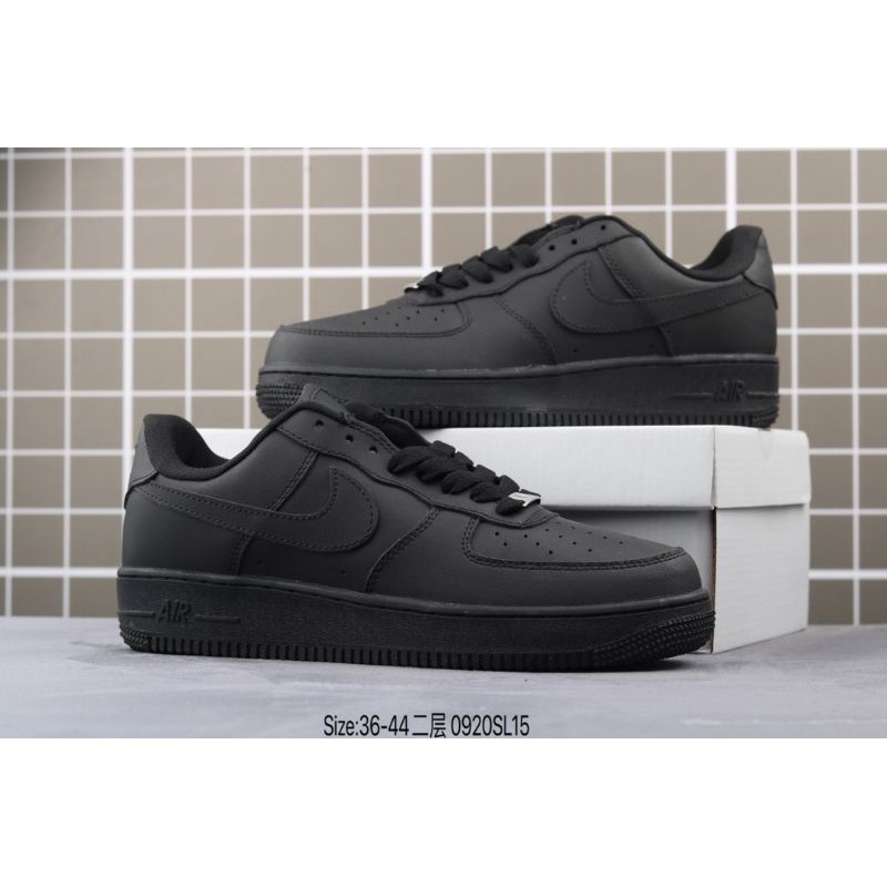 Nike Air Force 1 Low Men S Casual Shoes Kasut Sukan Sport Lelaki All Black Premium 36 44 Euro