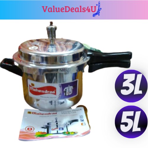 MAHENDRAA 3L 5L Pressure Cooker G.R System Safety Valve Anti Rust Cooker