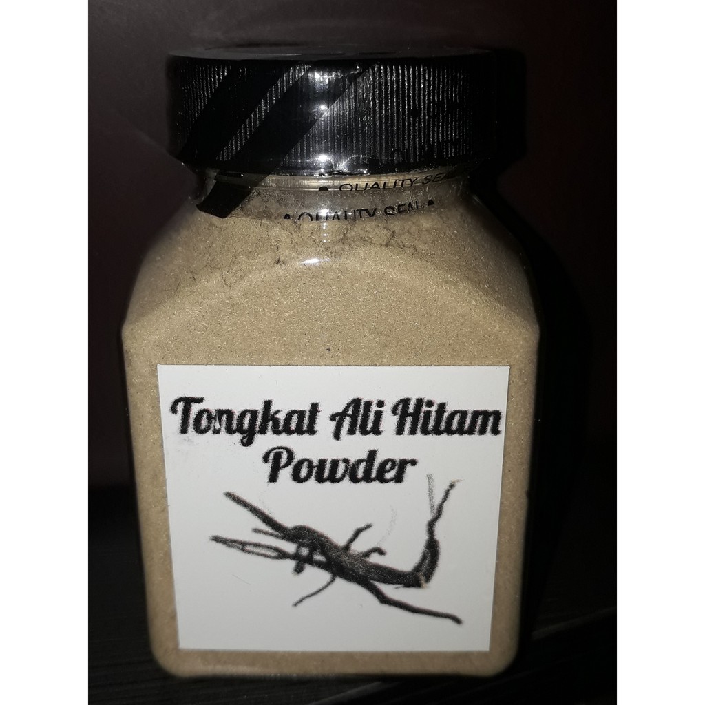 Tongkat Ali hitam powder dalam botol