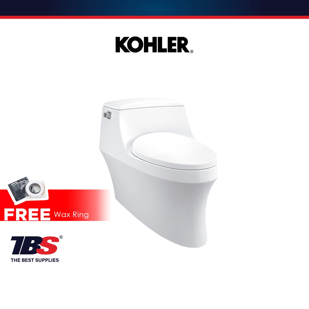 KOHLER San Raphael Grande Class Five 4.8L One Piece Toilet with QuietClose Seat FREE Wax Ring K