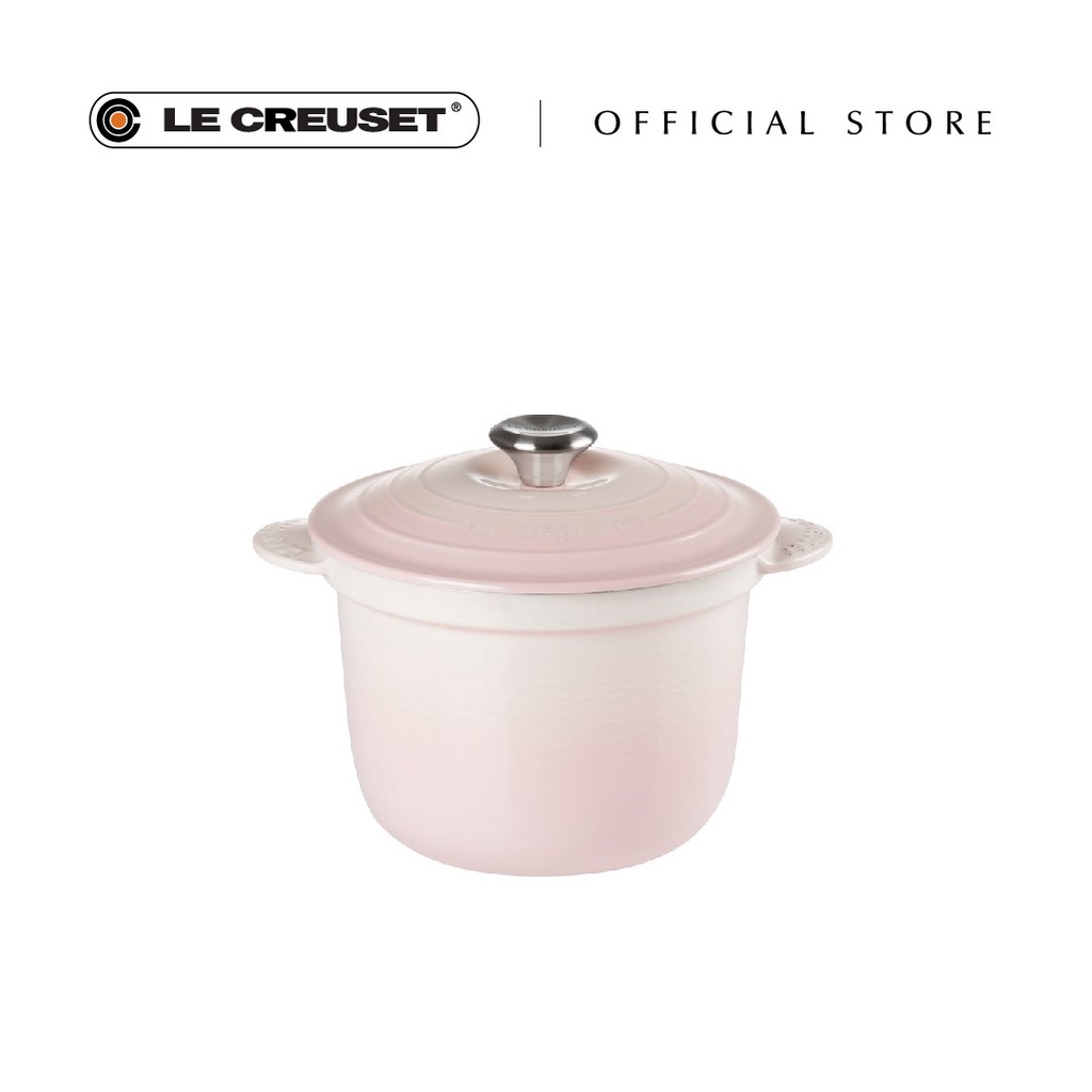 Le Creuset Cocotte Every Rice Pot 20 Shell Pink Black Interior