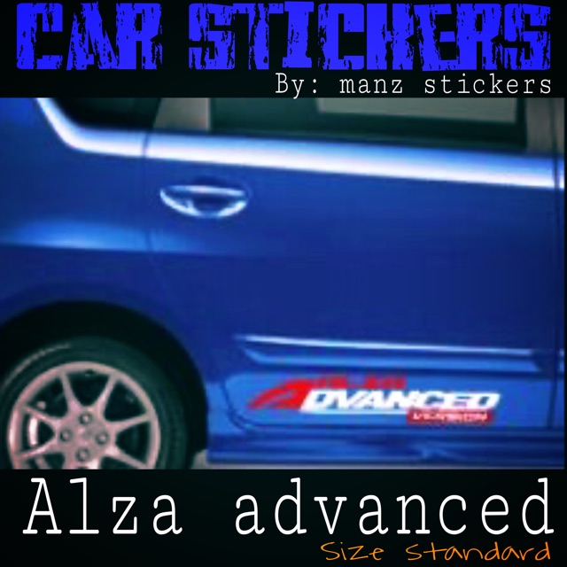 [24 HOURS SHIP] STIKER KERETA PERODUA ALZA ADVANCED VERSION (LEFT