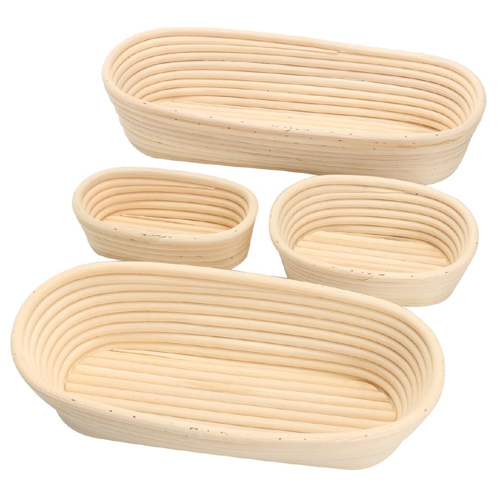 Long Oval Bread Dough Proofing Rattan Brotform Basket Shopee