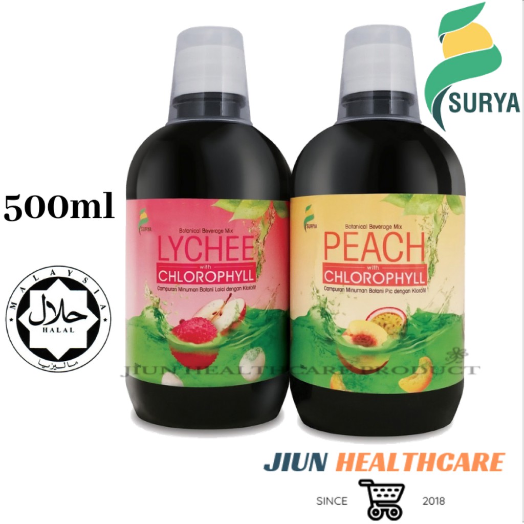 Surya Peach Lychee Chlorophyll 500ml Shopee Malaysia