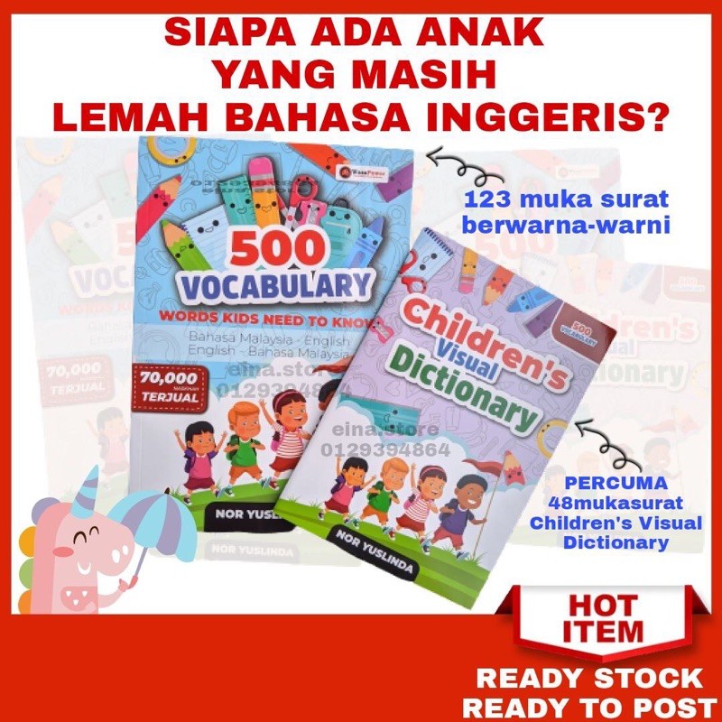 SELLING FAST 🔥 500 Vocabulary Bahasa Inggeris Bahasa ...