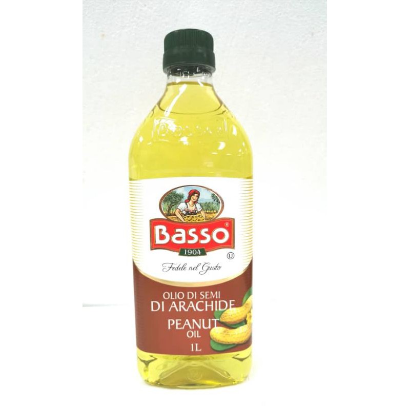 Basso Peanut Oil 1 lit (Expiry 062023) Italy. Max total 4 btls oil