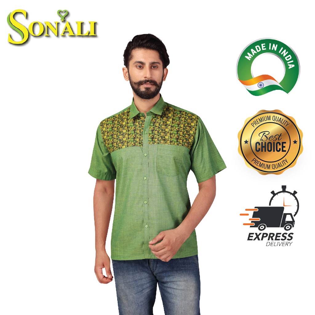 Sonali Boy's Shirt Modern Casual Indian Traditional (Top) Men Shirt ...