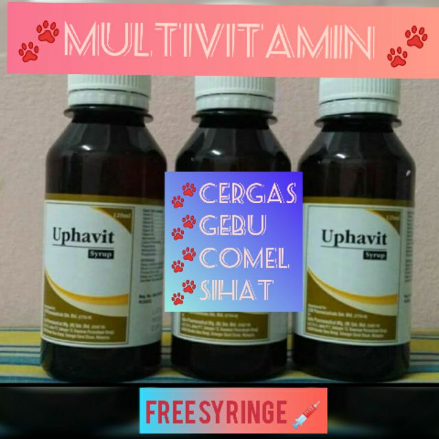 Buy ☑️Ready stock-120ml - Multivitamin uphavit Vitamin arnab 