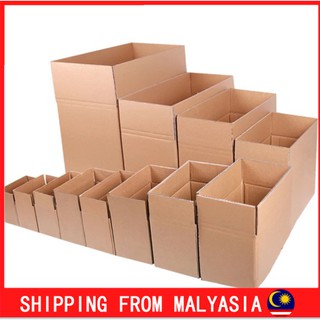 Small to Medium Carton Box / 18 Sizes / Kotak Kecil & Sederhana. Courier Moving Storage. 300kgf Strength.