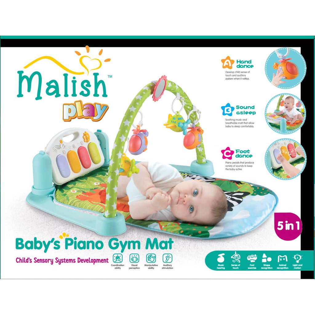 Malish Baby S Piano Gym Mat Shopee Malaysia