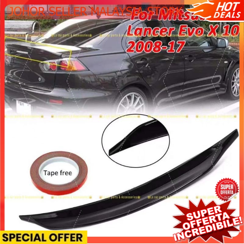 EVO X Inspira Mivec Mitsubishi DuckTail Rear Spoiler Evolution GT Tail ...