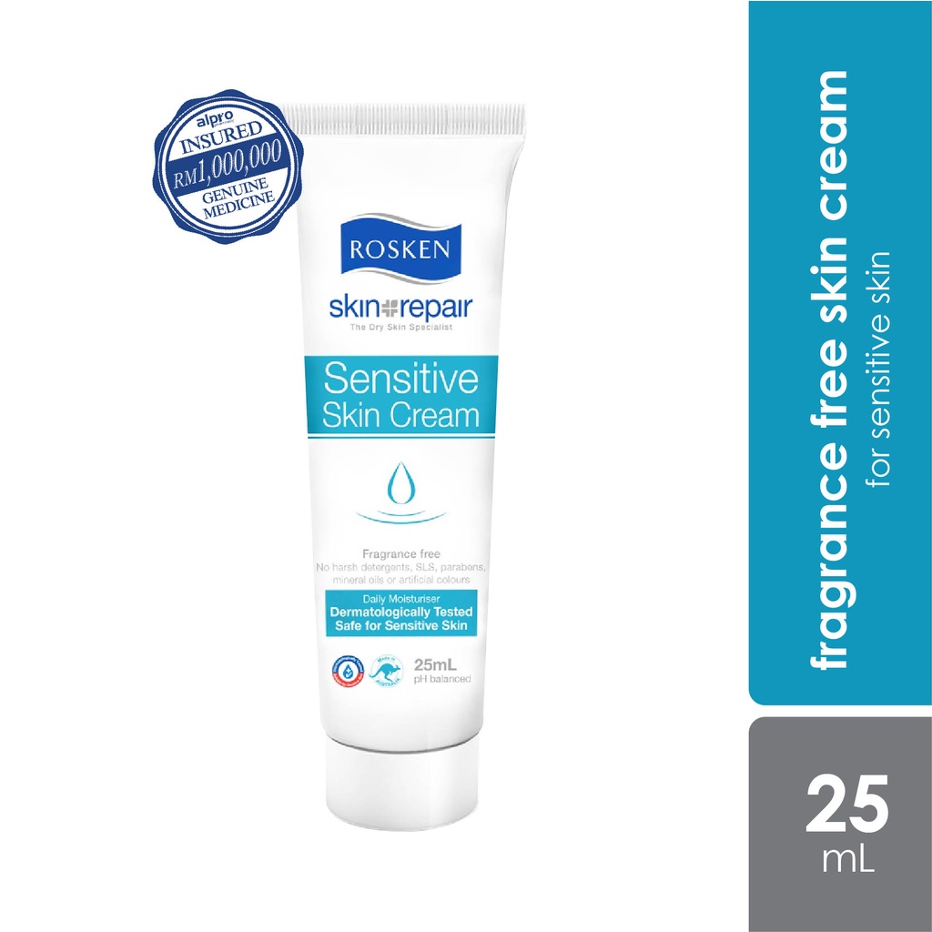 Rosken Skin Repair Daily Moisturiser Cream for Sensitive Skin (25ml