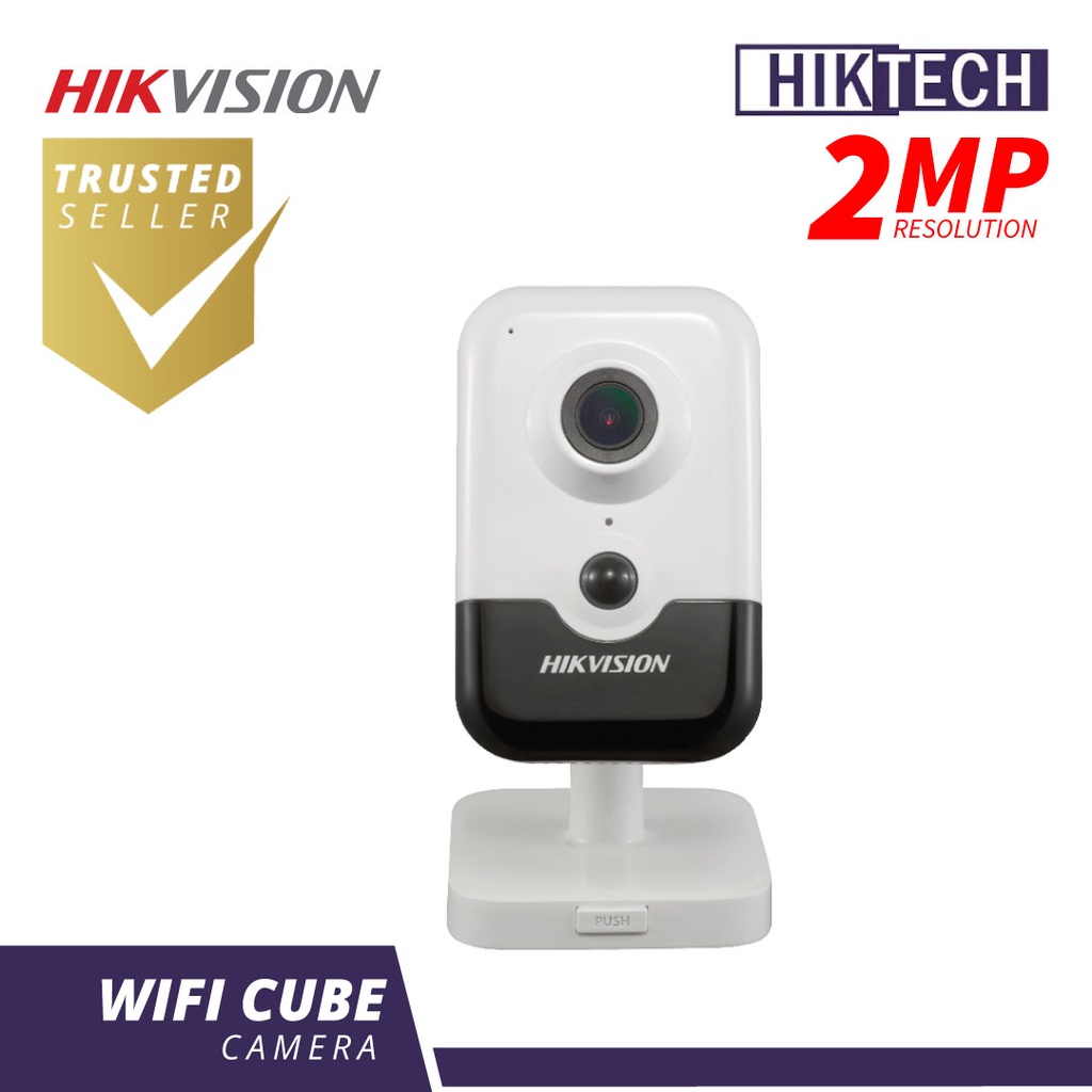 Hikvision DS-2CD2423G0-IW 2MP Indoor WDR Fixed WiFi Cube Network Camera ...