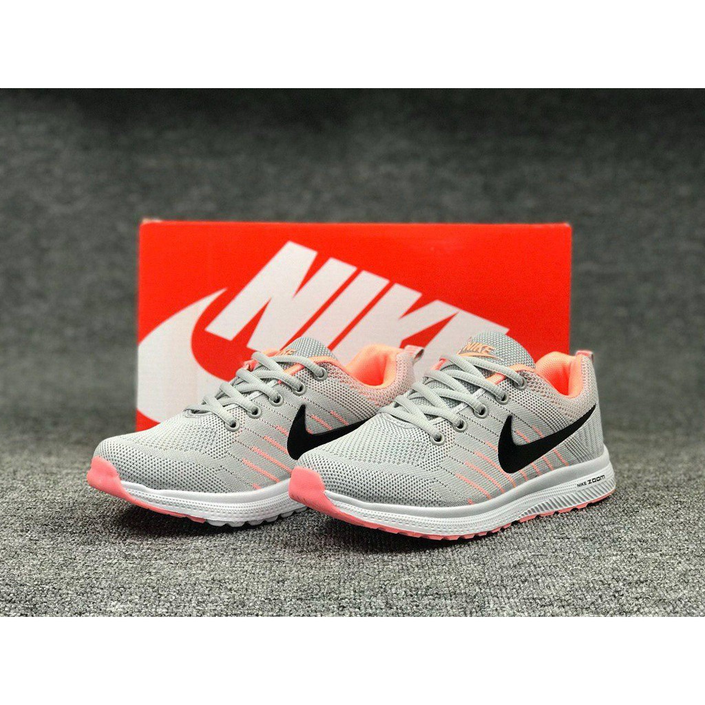 NIKE ZOOM 2017 GREY PINK LOGO BLACK MEN WOMEN SPORTS SHOES | Shopee Malaysia