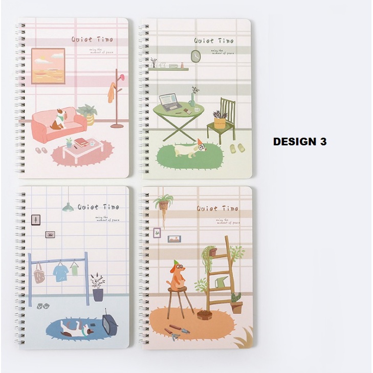 4pcs Premium Ring Notebook A5 Size Set For Student and Office Use