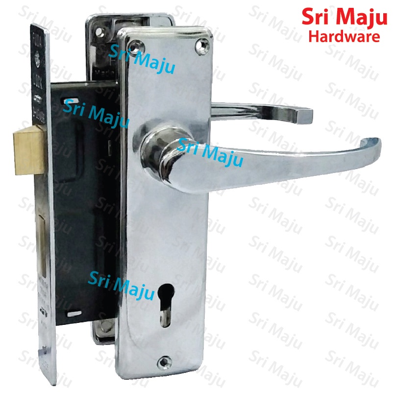 Maju Original Fuda 3 Level Mortice Mortise Door Lever Handle Lock Kunci Pintu Rumah Shopee Malaysia