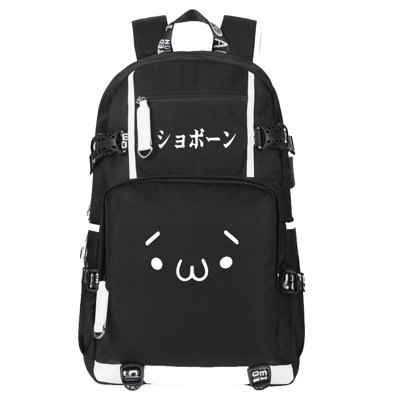 Yan Text Bag Cute Animation Surrounding Expression Japanese Backpack Men And Shopee Malaysia - transparent oikawa trash tooru roblox