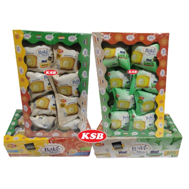 【20g X 16 pkt】Win2 Bake Story Mini Muffin Cake Original/Pandan Flavour