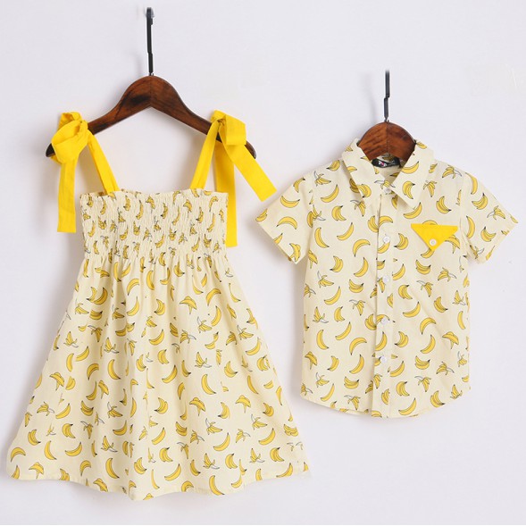 brother and baby sister matching outfits