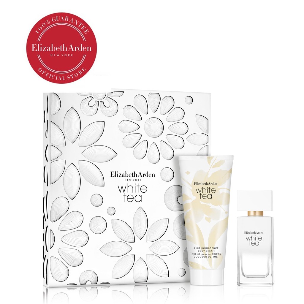 elizabeth arden white tea set