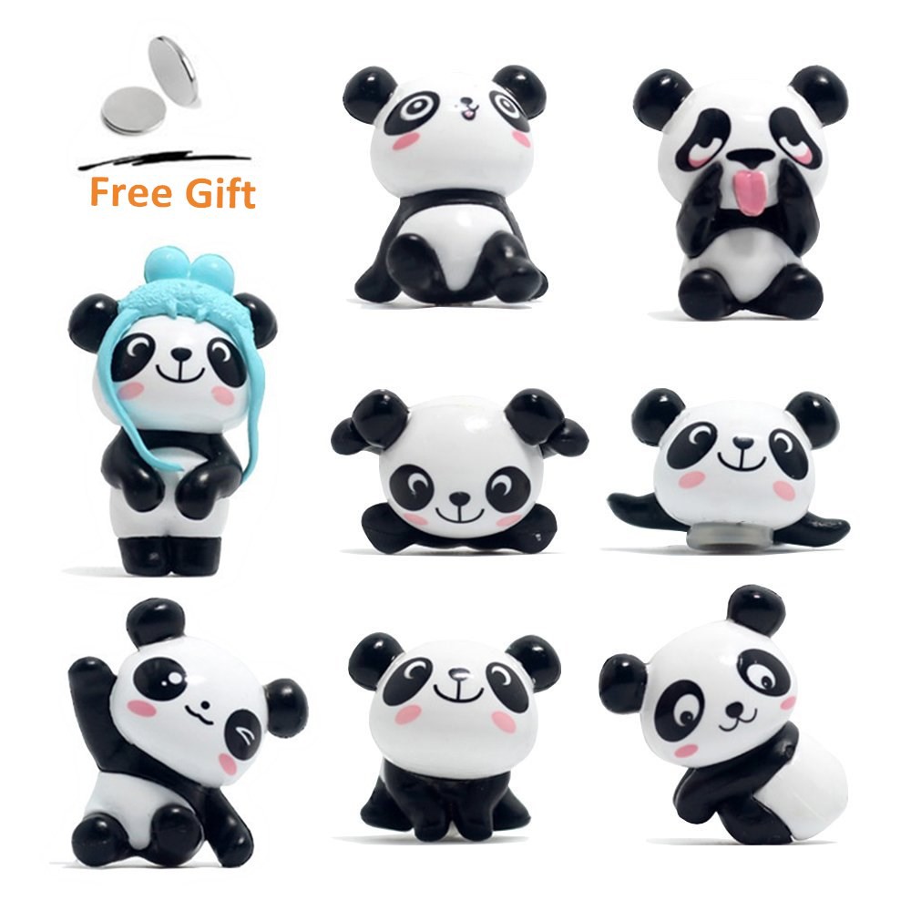 8 Pcs Panda Fridge Magnets Refrigerator Magnets For Kitchen Office