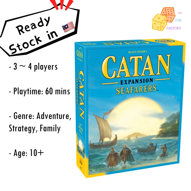 [Ready Stock] CATAN EXPANSION SEAFARERS Blue Box Adventure Board Game ...