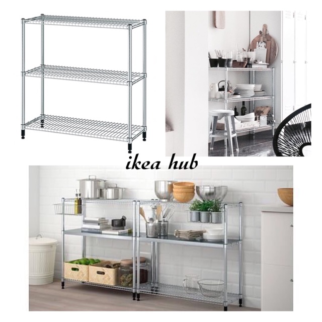 READY STOCK   omar stainless  steel kitchen rack rak  