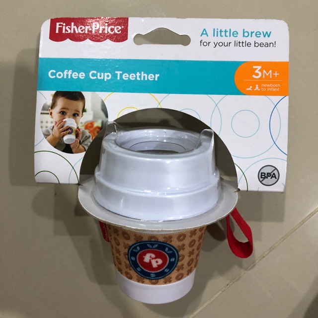 fisher price coffee cup teether