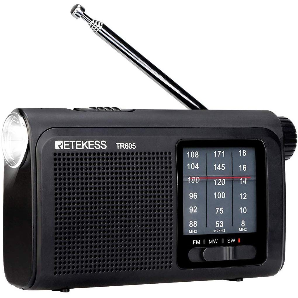 Retekess TR605 Radios Portable AM FM Transistor Radio 18650 Battery