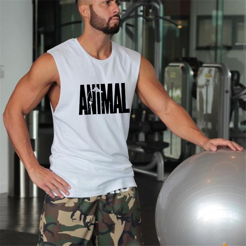 New Arrival ANIMAL Letters Graphic Cotton Tank Top Men Bodybuilding  Singlets Fitness Sleeveless Shirts gym Clothing | Shopee Malaysia
